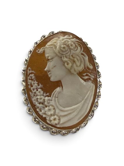 Brosche Mandile 1922 Dame Cammei  in Silber Conchiglia 2MSPCM186 - 2MSPCM186